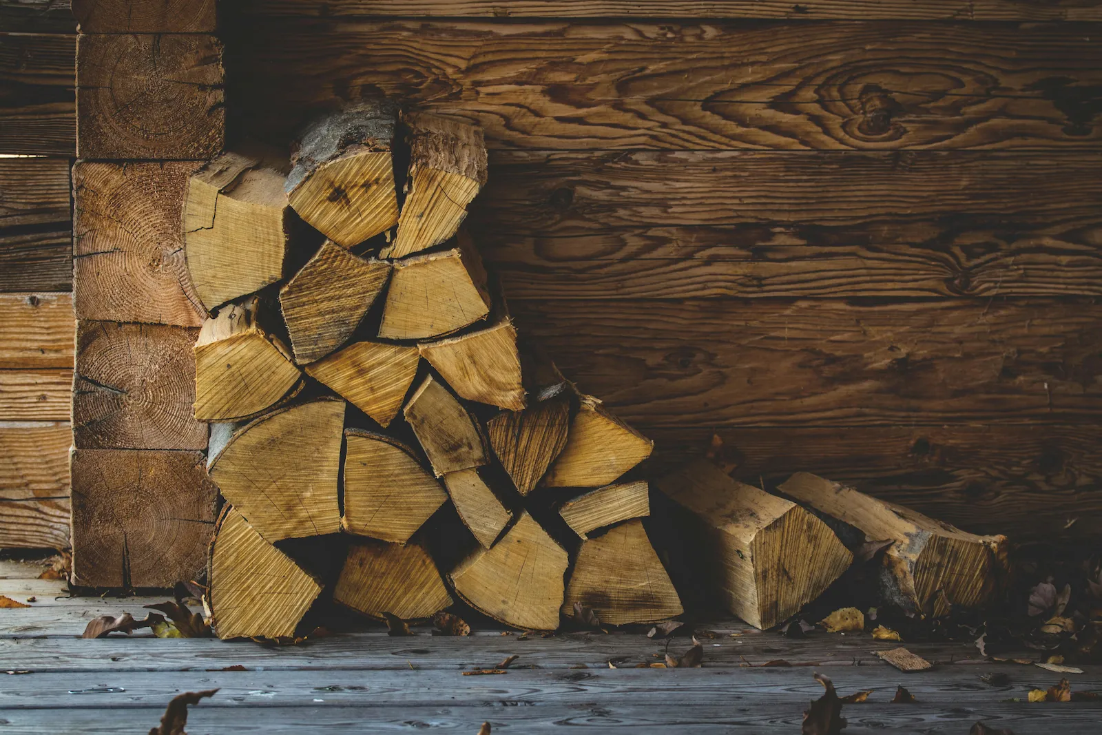 Chopped wood background